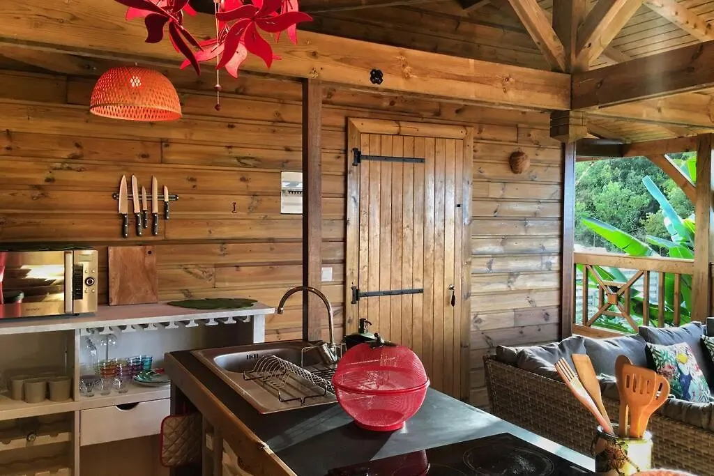 Ti Kaz Matouba Bungalow Vue Mer Villa Deshaies Guadeloupe